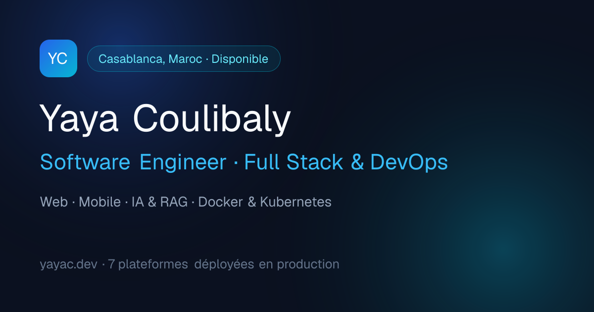 Yaya Coulibaly | Software Engineer & Full Stack Developer
